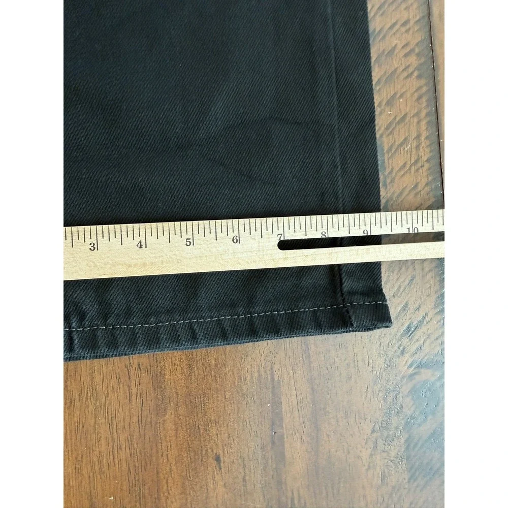 Levi's 505 Jeans Mens 40x32 Black Regular Fit Straight Leg Denim Zip Fly Cotton‎